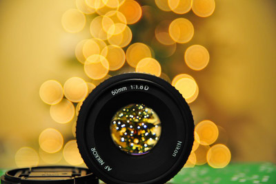 35mm textured bokeh lens